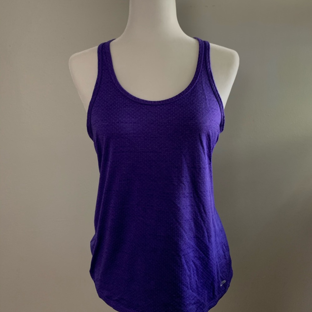 Purple T-Back work out tank top